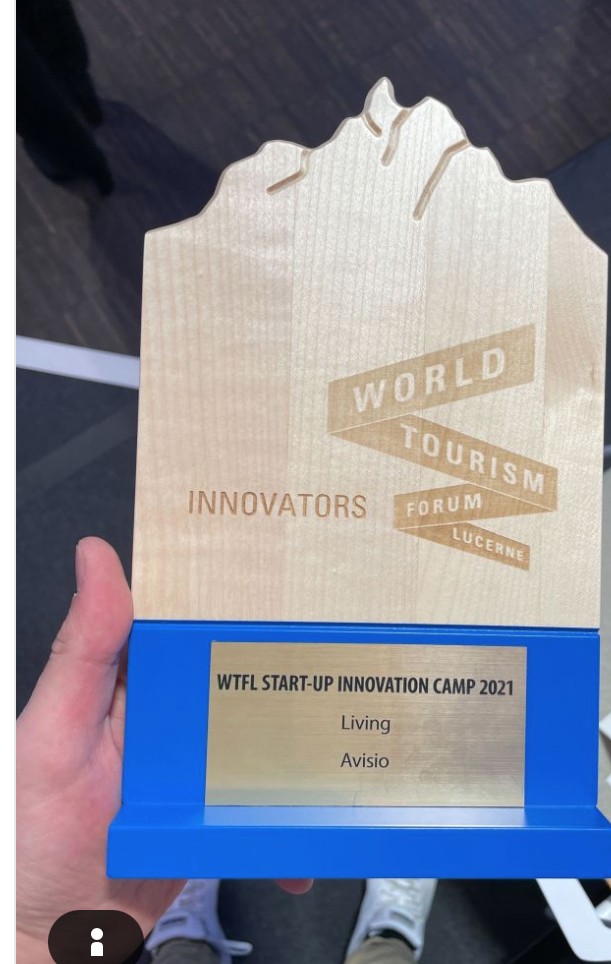 World Tourism Forum Lucerne Innovators Award trophy