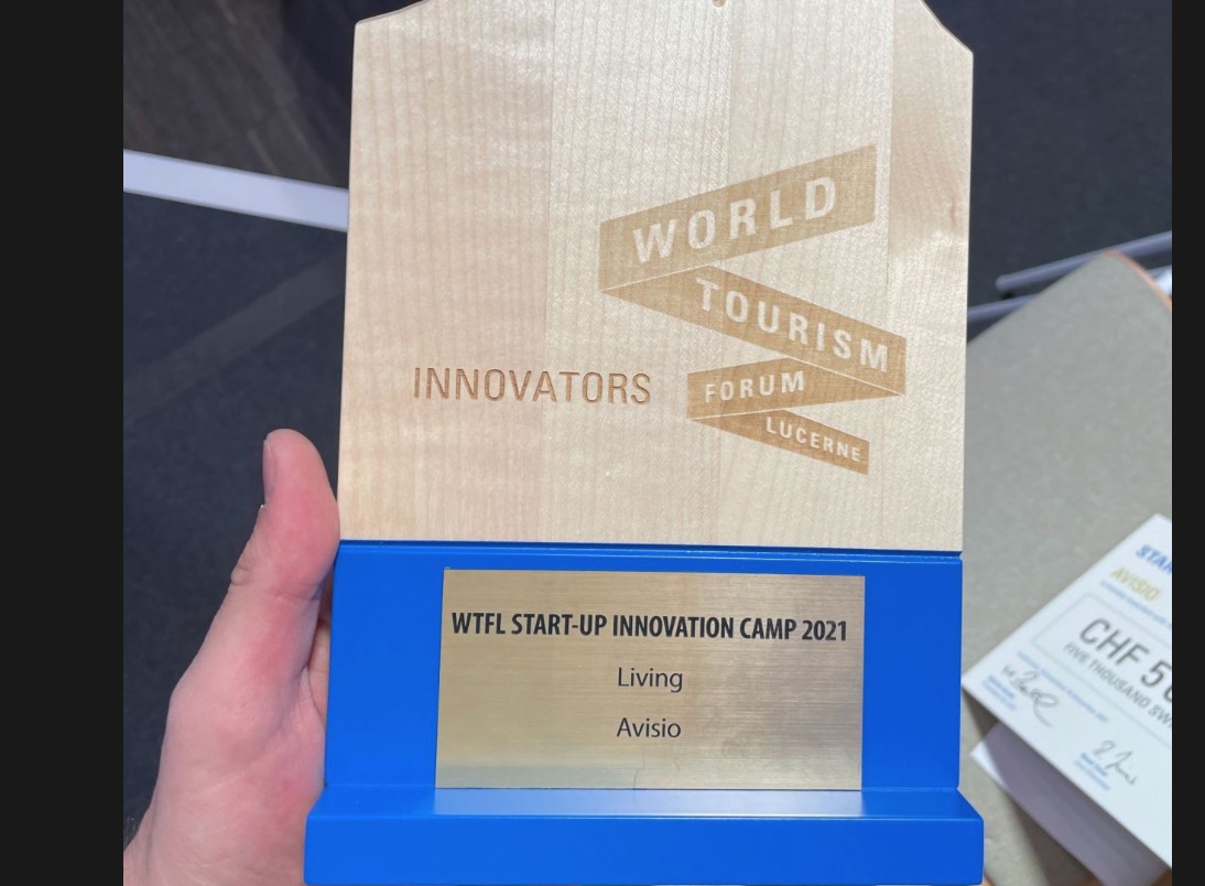 World Tourism Forum Lucerne Innovators Award trophy